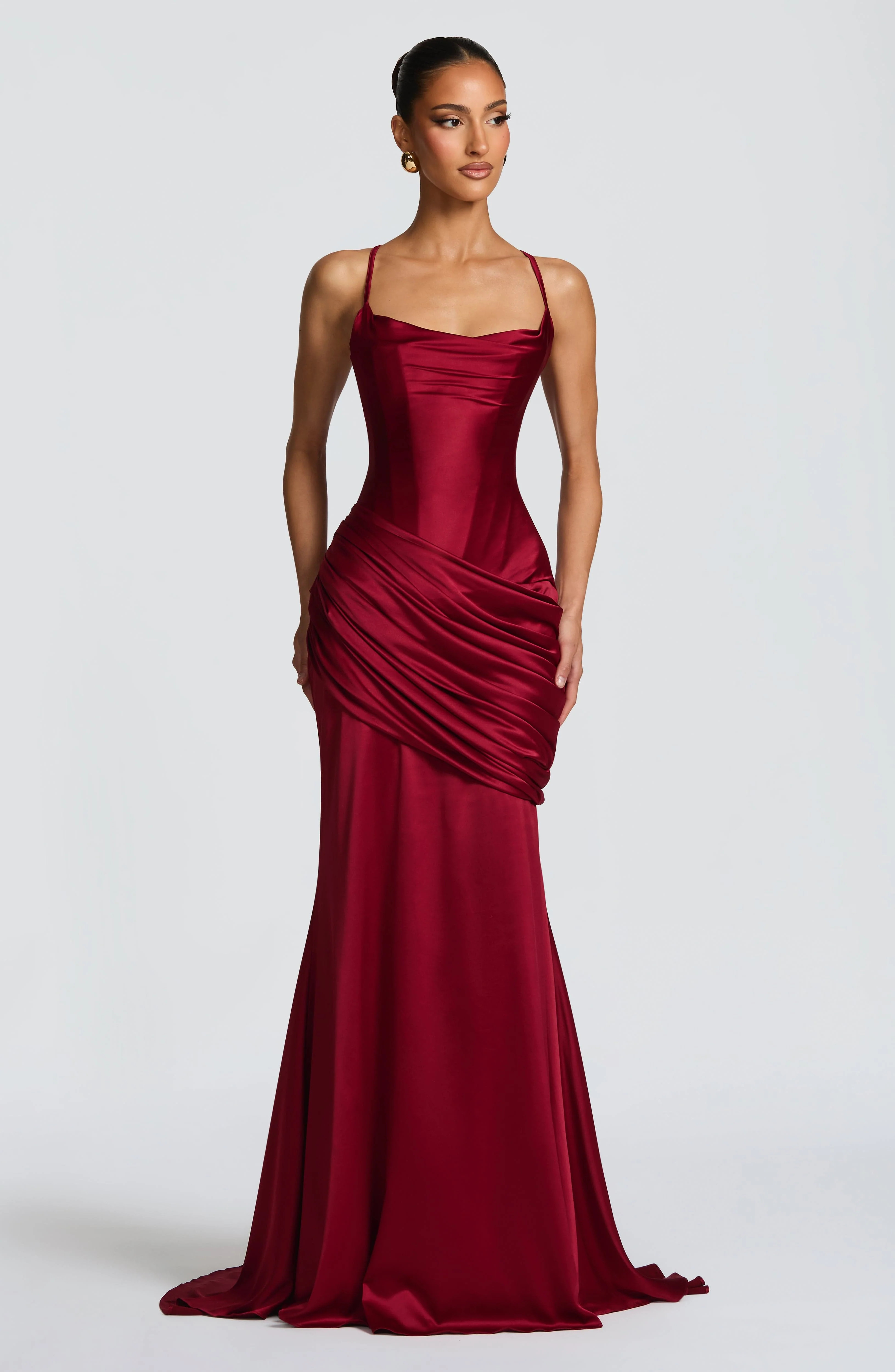 Connie Gown - Burgundy | Babyboo (global)