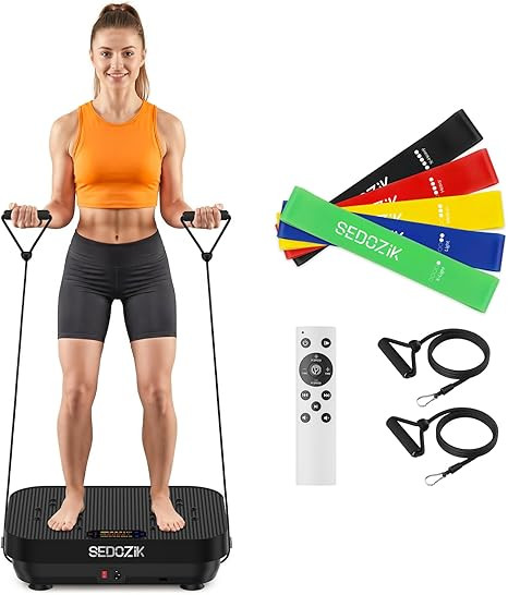 Vibration Plate Exercise Machine, Vibration Plate for Lymphatic Drainage Weight Loss, 450 Lbs Cap... | Amazon (US)
