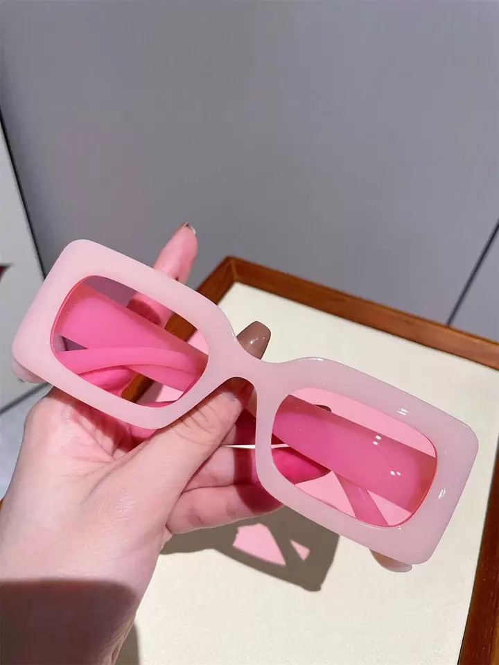 1pc Square Shaped Women's Fashion Glasses Cute Shades Beach Accessories Beach Accessories For Wom... | SHEIN