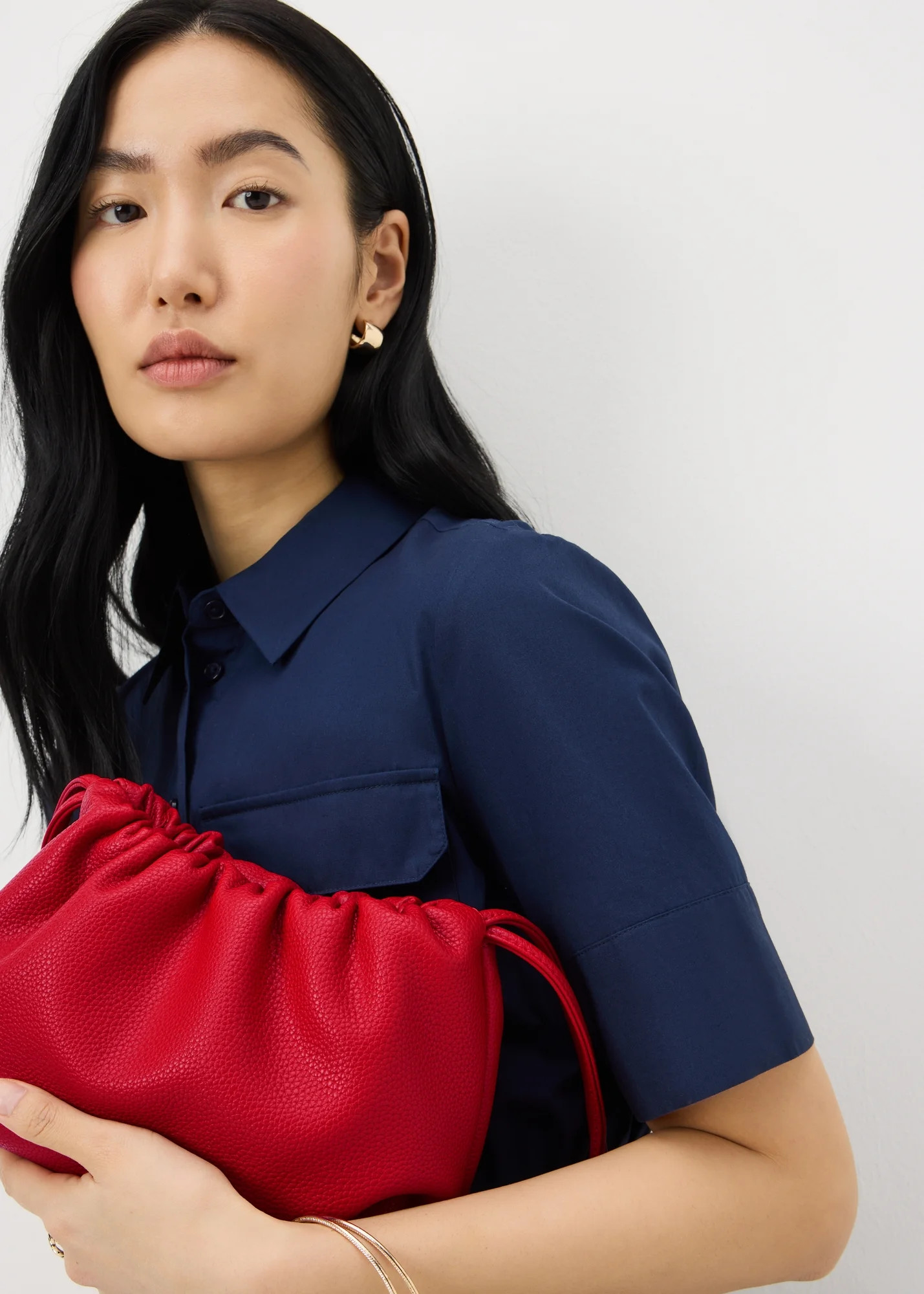 Red Pouch Bag | Matalan (UK)