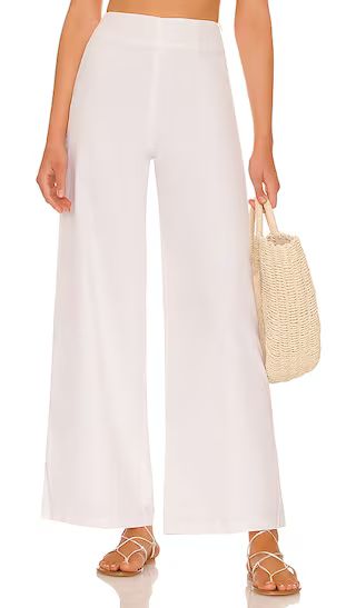 Nina Linen Pant in White | Revolve Clothing (Global)