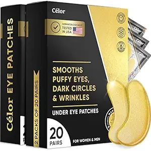 Under Eye Patches (40 Pairs) - Golden Mask Amino Acid & Collagen, for Face Care, Masks Dark Circl... | Amazon (US)