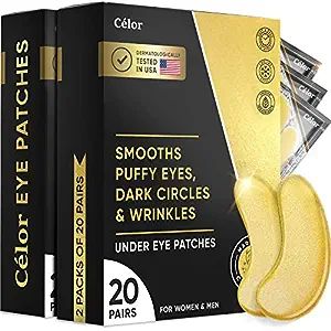 Under Eye Patches (40 Pairs) - Golden Mask Amino Acid & Collagen, for Face Care, Masks Dark Circl... | Amazon (US)