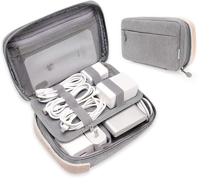 pack all Electronic Organizer, Cable Organizer Bag, Cord Travel Organizer for Cables, Chargers, P... | Amazon (US)