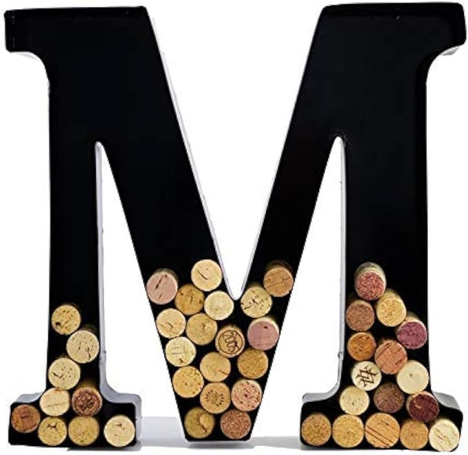 will's Metal Wine Cork Holder - Letters A to Z | Modern Housewarming Gift, Home Bar Decor, Wine G... | Amazon (US)