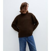 Women's Brown Oversized Crew Neck Jumper New Look | New Look (UK)