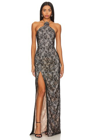 Amanda Uprichard X REVOLVE Sandy Gown in Black Lace from Revolve.com | Revolve Clothing (Global)