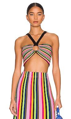 AMUR Haven Knit Bra Top in Vibrant Colorful Stripe from Revolve.com | Revolve Clothing (Global)