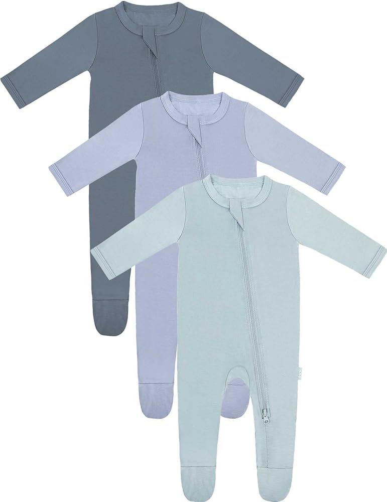 Unisex Baby Footies Pajamas,Rayon Derived From Bamboo,Buttery Soft Sleep 'N Play PJs,2-Way Zipper... | Amazon (US)