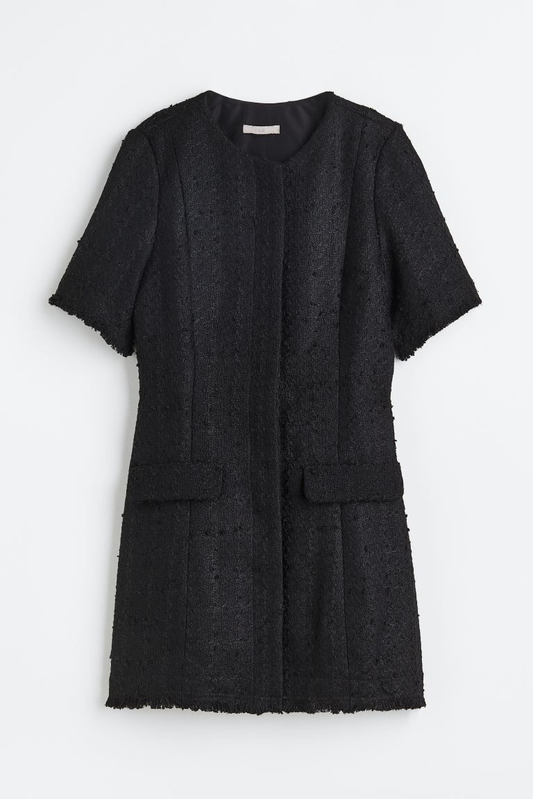 Bouclé-Kleid - Schwarz - Ladies | H&M AT | H&M (DE, AT, CH, NL, FI)