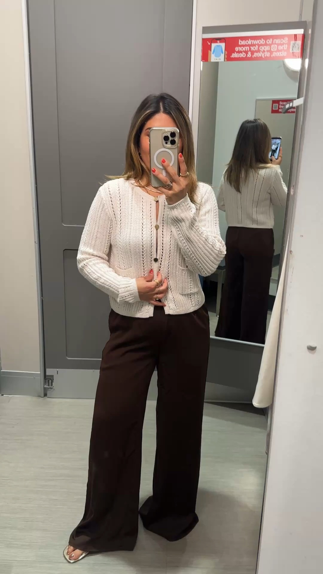 Take 30> off this pretty cardigan! The gold buttons give it such a sophisticated touch! 
Cardigan size xs
Pants size xs

#LTKootd #LTKSaleAlert #LTKSeasonal