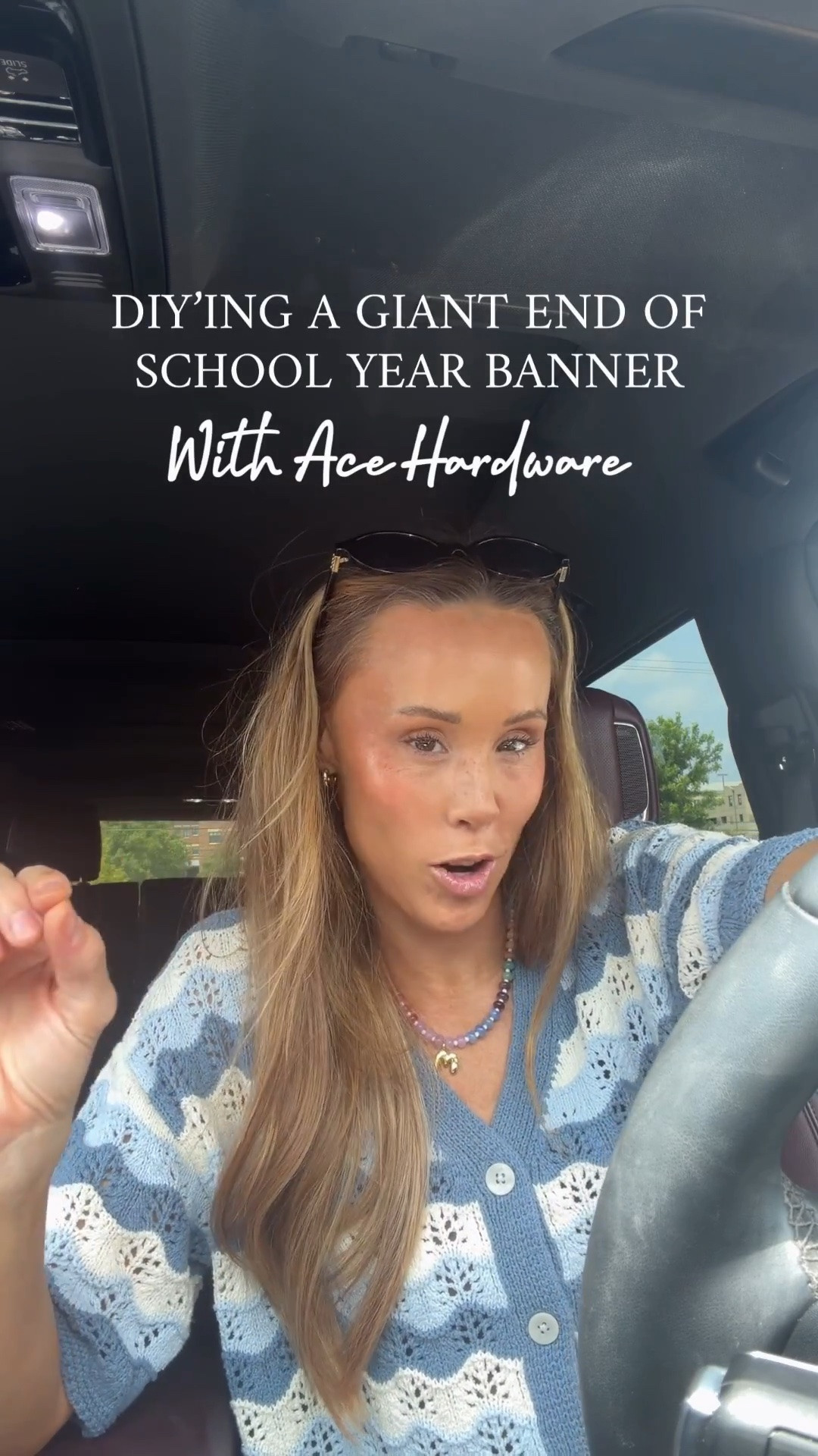 I had a vision for a giant banner for the kids end of school party and knew I could find everything I needed at my local @acehardware store! I love how easy it is to shop their aisles and for the one thing I couldn’t find immediately (zip ties) a helpful employee knew exactly where they were. I would say it was a quick in and out but of course I lingered looking through their plant selection out front! Check out your local Ace for all things home projects!  #AceHardware #MyLocalAce #ad @acehardware