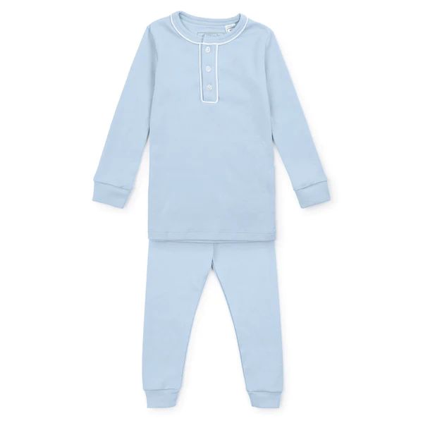 Jack Boys' Pima Cotton Pajama Pant Set - Light Blue | Lila and Hayes