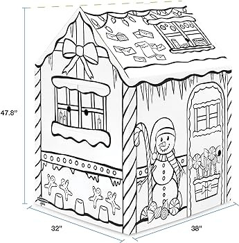 Bankers Box at Play Color in Gingerbread Playhouse, Cardboard Playhouse and Life Size Craft Activ... | Amazon (US)