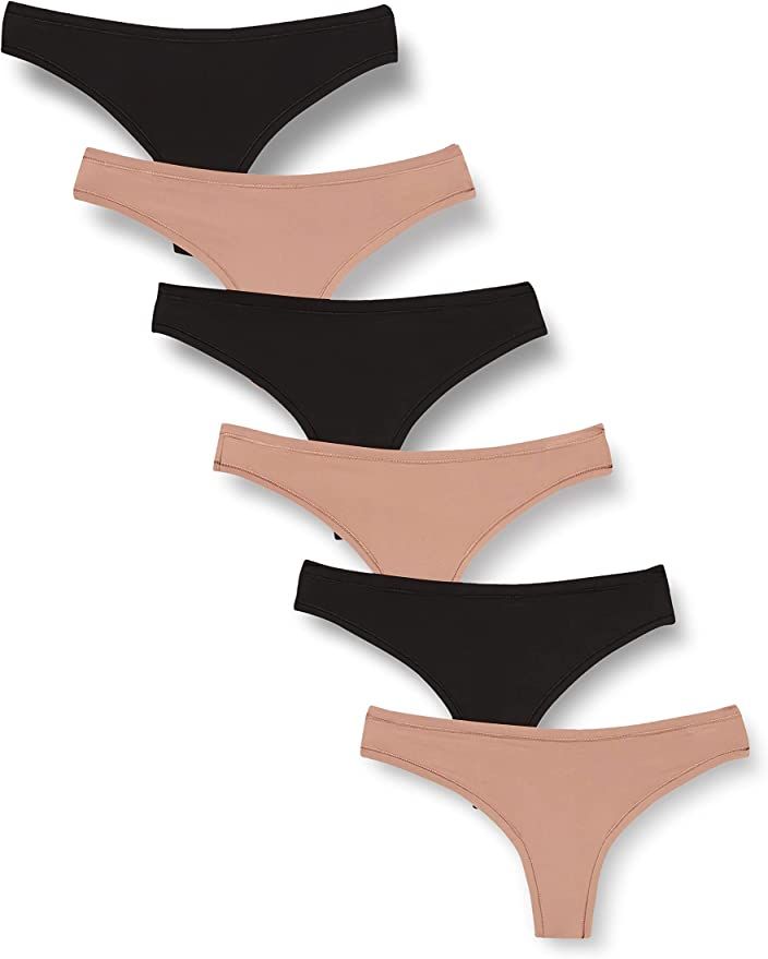 Amazon Essentials Women's Thong Underwear, Pack of 6 | Amazon (US)