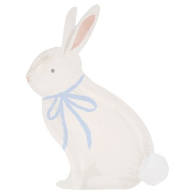 Meri Meri Bunny With Bow Plates (Pack of 8) | Target