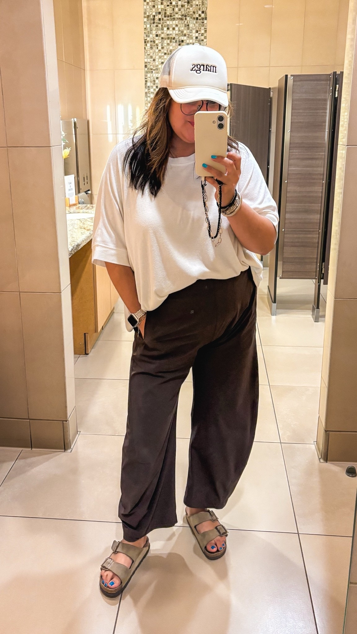 Today’s travel outfit
Anthro hat
Amazon tee - XL
Ruti pants - 14
Birks

#LTKOver40 #LTKMidsize #LTKSaleAlert