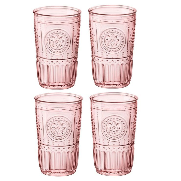 Bormioli Rocco Romantic Cooler 16 Ounce Drinking Glass, 4-Piece | Target