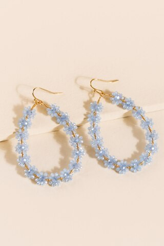 Cindy Woven Flower Teardrop Earrings | Francesca's