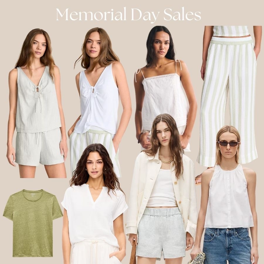 Memorial Day sales are HERE and these sage + white linen pieces have my whole heart! 🌿 Perfect for the long weekend — all linked! ☀️

#LTKSaleAlert