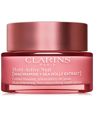 Clarins Multi-Active Night Moisturizer For Lines, Pores & Glow With Niacinamide - Dry Skin, 1.7 o... | Macy's