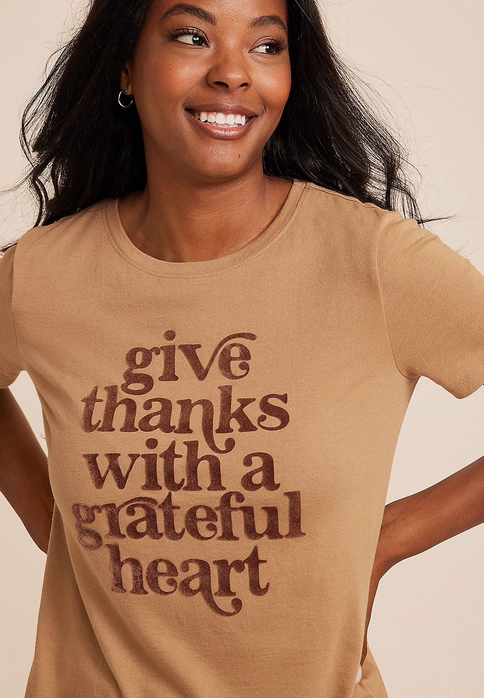 Give Thanks With A Grateful Heart Graphic Tee | Maurices