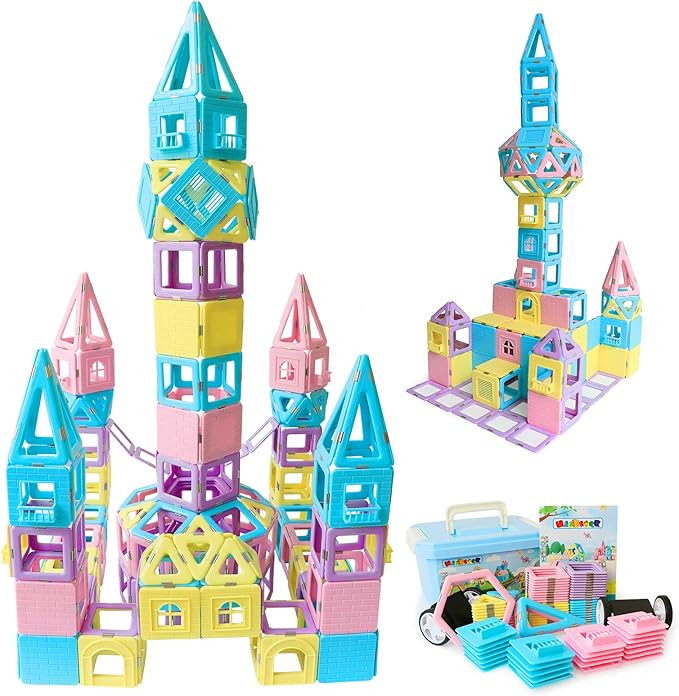 Magblock Magnetic Building Blocks STEM Educational Toys Tiles Set for Boys & Girls Magnet Stackin... | Amazon (US)