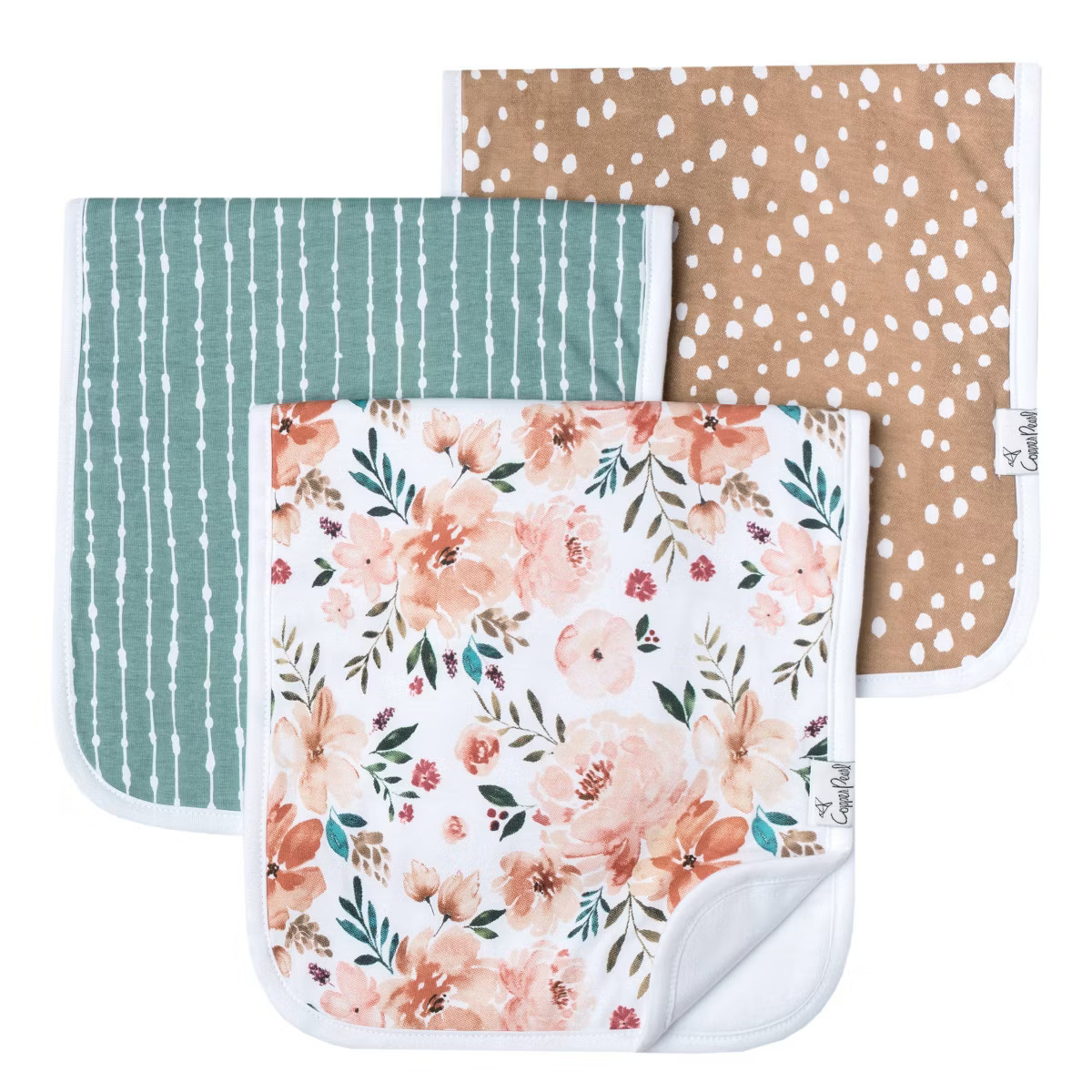 Copper Pearl Burp Cloths - 3pc | Target