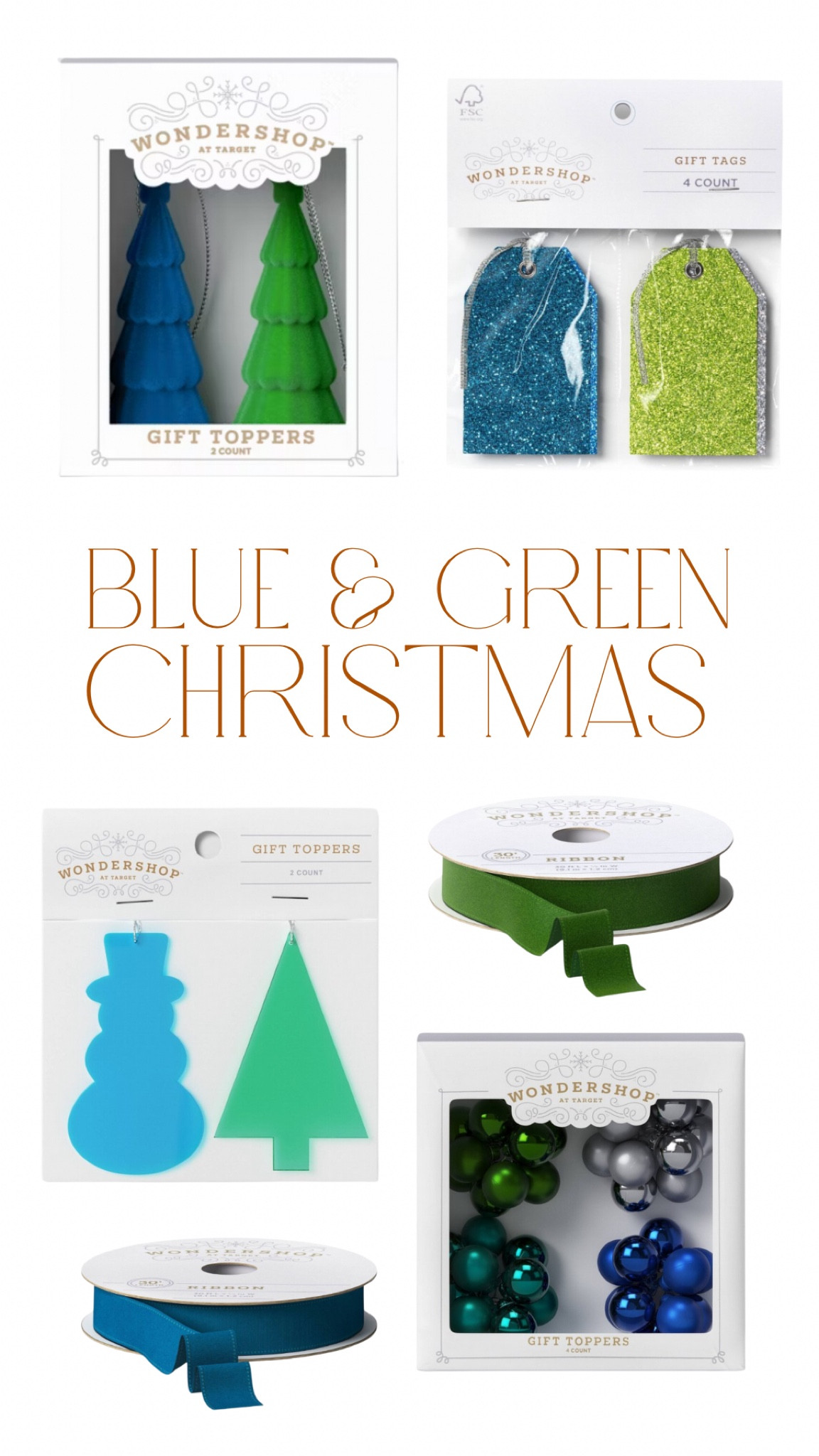 I’m dreaming of a curated (blue and green) Christmas! 💙💚 These gift toppers, tags and ribbon will make the gifts under the tree look beautifully wrapped! 

#LTKSeasonal