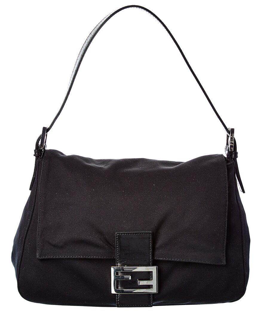 FENDI Black Mamma Baguette | Gilt