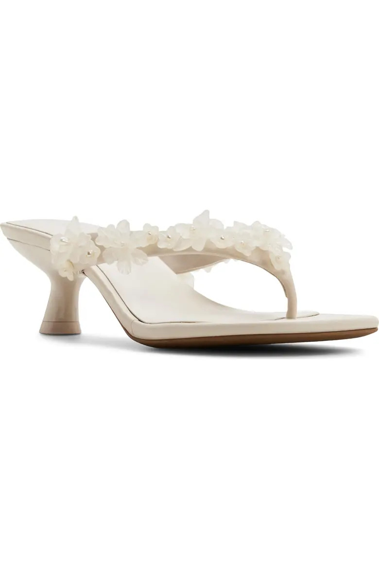Meadow Floral Kitten Heel Flip Flop (Women) | Nordstrom | Nordstrom