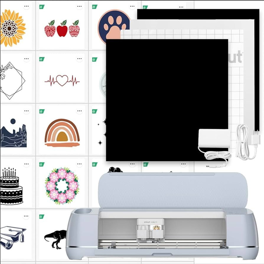 Cricut Maker 3 & Digital Content Library Bundle - Includes 30 images in Design Space App - Smart ... | Amazon (US)