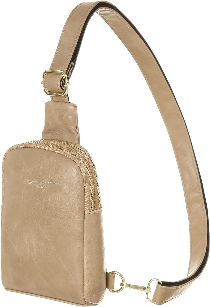 INICAT Small Crossbody Sling Bags for Women Vegan Leather Cell Phone Purse Fanny Packs for Women ... | Amazon (US)