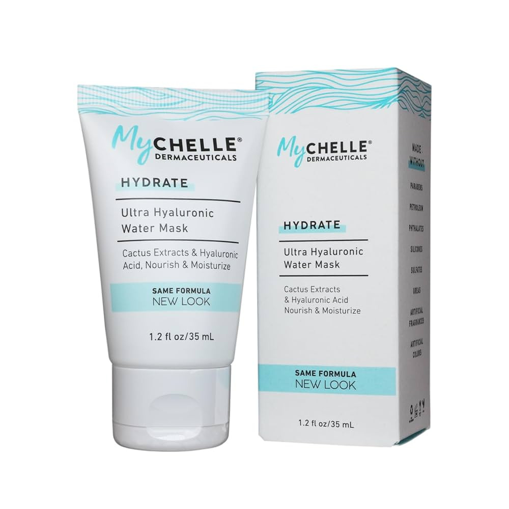 MyCHELLE Dermaceuticals Ultra Hyaluronic Water Mask (1.2 Fl Oz) - Rich Hydration for Dry Skin wit... | Amazon (US)