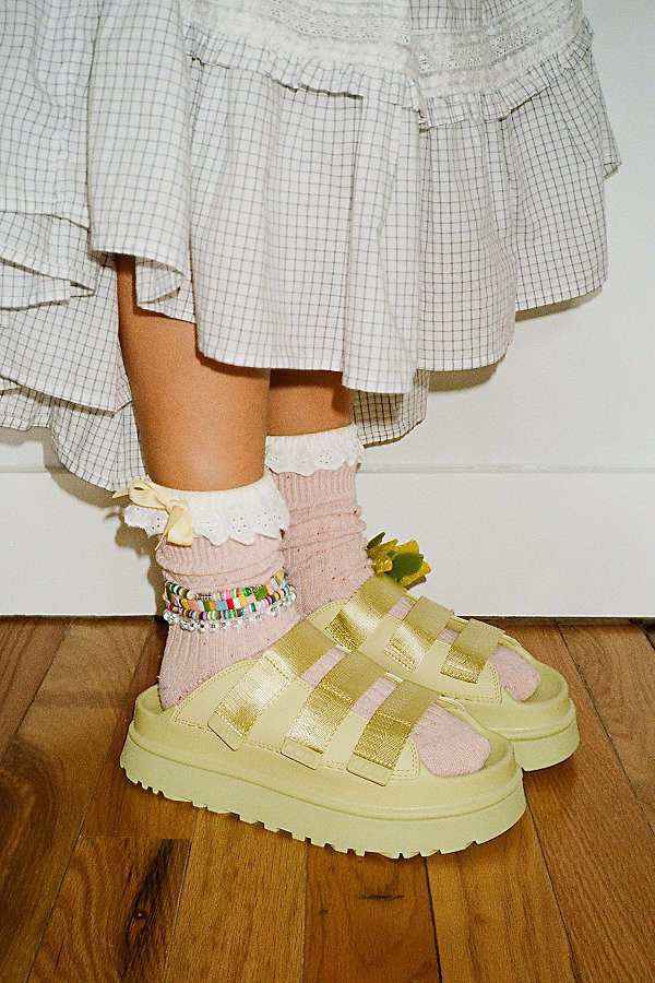 UGG Women's GoldenGlow Slide Sandal in Golden Apple, Women's at Urban Outfitters | Urban Outfitters (US and RoW)