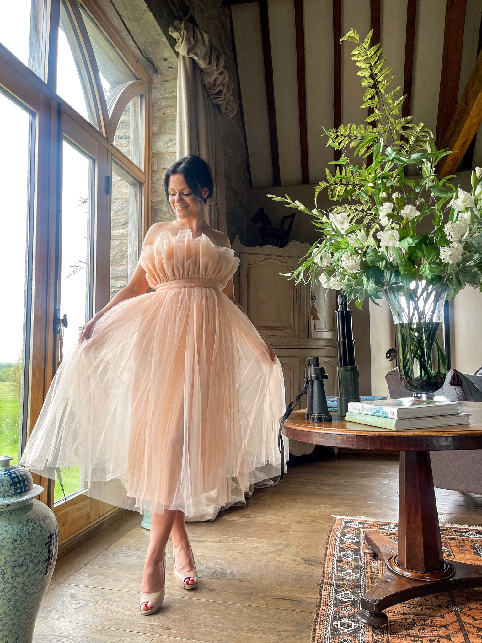 Wedding Guest Dresses Tulle Karen Millen Peach Dress S Blush