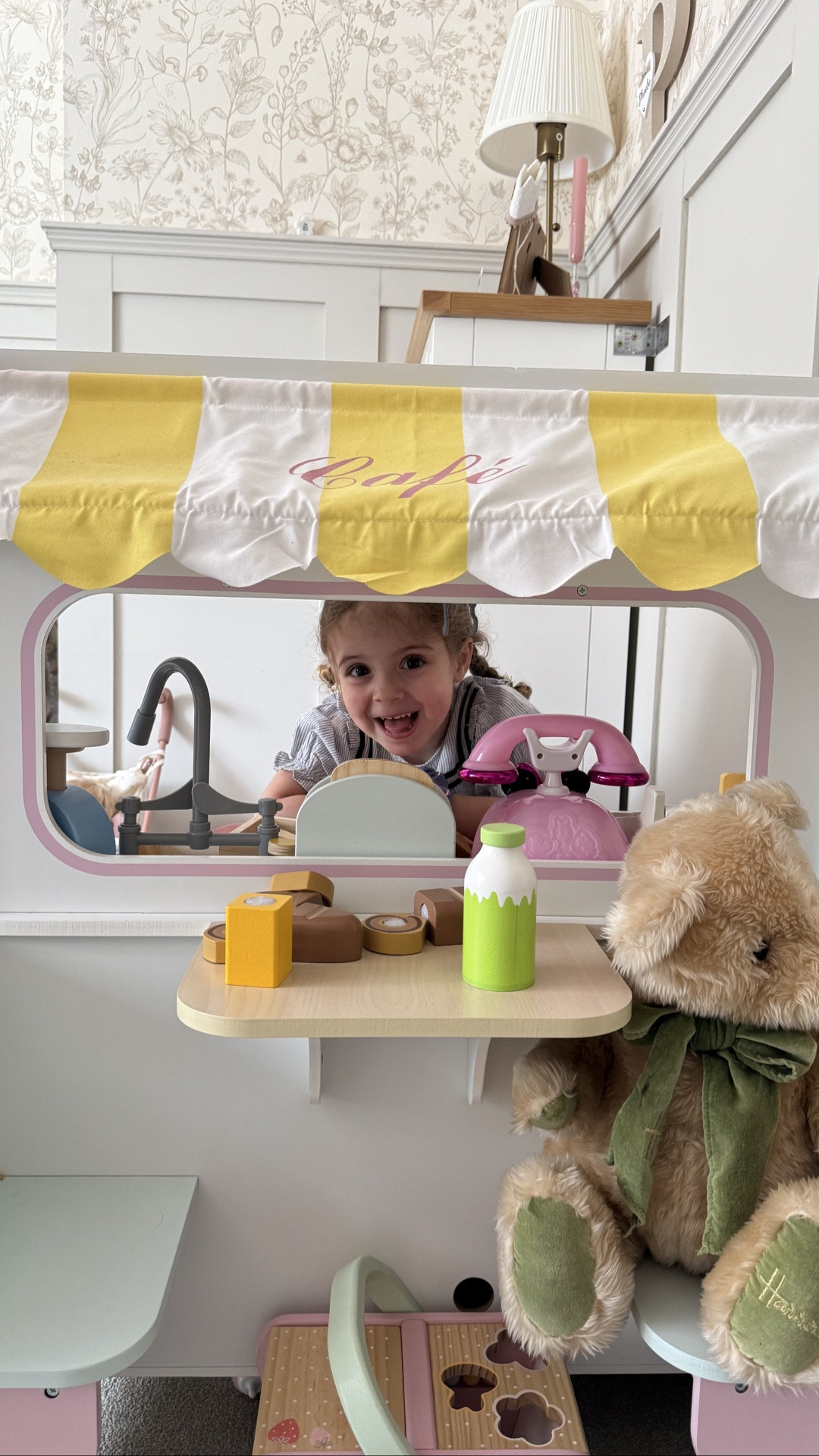 cosy toddler playroom favourites ☕️✨ toy café setup, wooden play food, toy coffee machine, pretend play accessories & play kitchen décor all linked here 🤎 #pretendplay #playroomdecor #toykitchen #toddleractivities #montessoriplay #playroominspo

#LTKfamily #LTKkids #LTKhome
