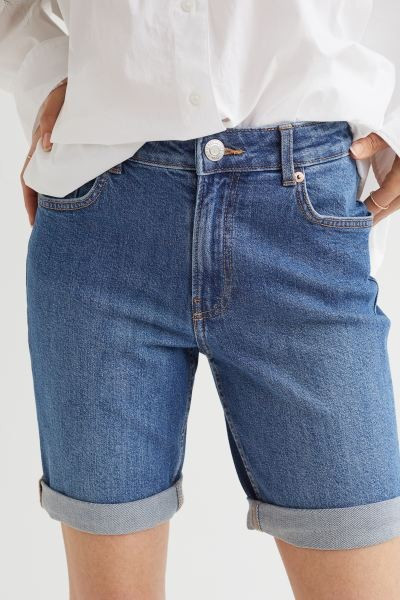 High Waist Denim shorts | H&M (UK, MY, IN, SG, PH, TW, HK)