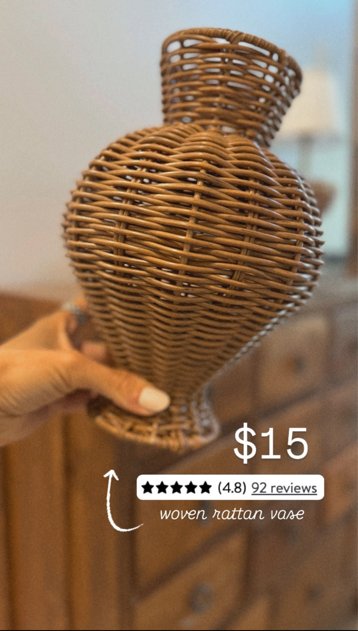 LOVE this woven rattan vase 🤎 found on @walmart — so versatile year round, the texture & tone is perfect for so many spaces. Under $20 too! #walmartpartner 

Cozy home / neutrals / decor / Walmart finds / style / decorate / affordable style / fall / seasonal / home finds / Holley Gabrielle / #liketkit 

#LTKStyleTip #LTKFindsUnder50 #LTKHome