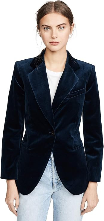 Theory Women's Cinched Velvet Blazer | Amazon (US)