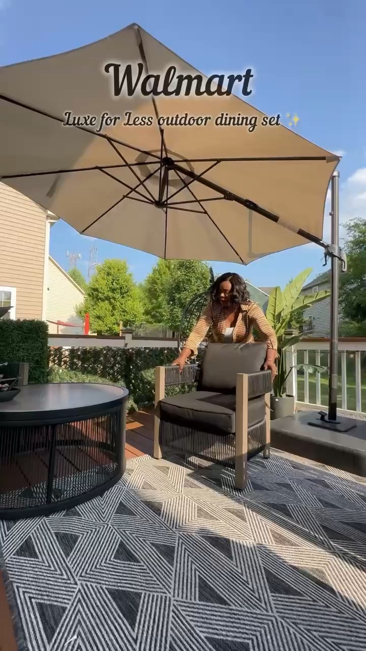 This Luxe for less dining set from Walmart is next level! Sharing some of my favorite outdoor furniture and decor

#LTKHome #LTKSaleAlert