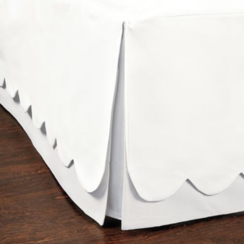 Scalloped Twill Bedskirt | Ballard Designs, Inc.