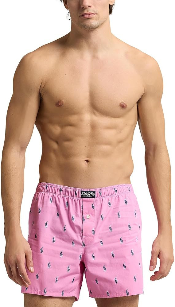 POLO RALPH LAUREN Men's Woven Boxer | Amazon (US)