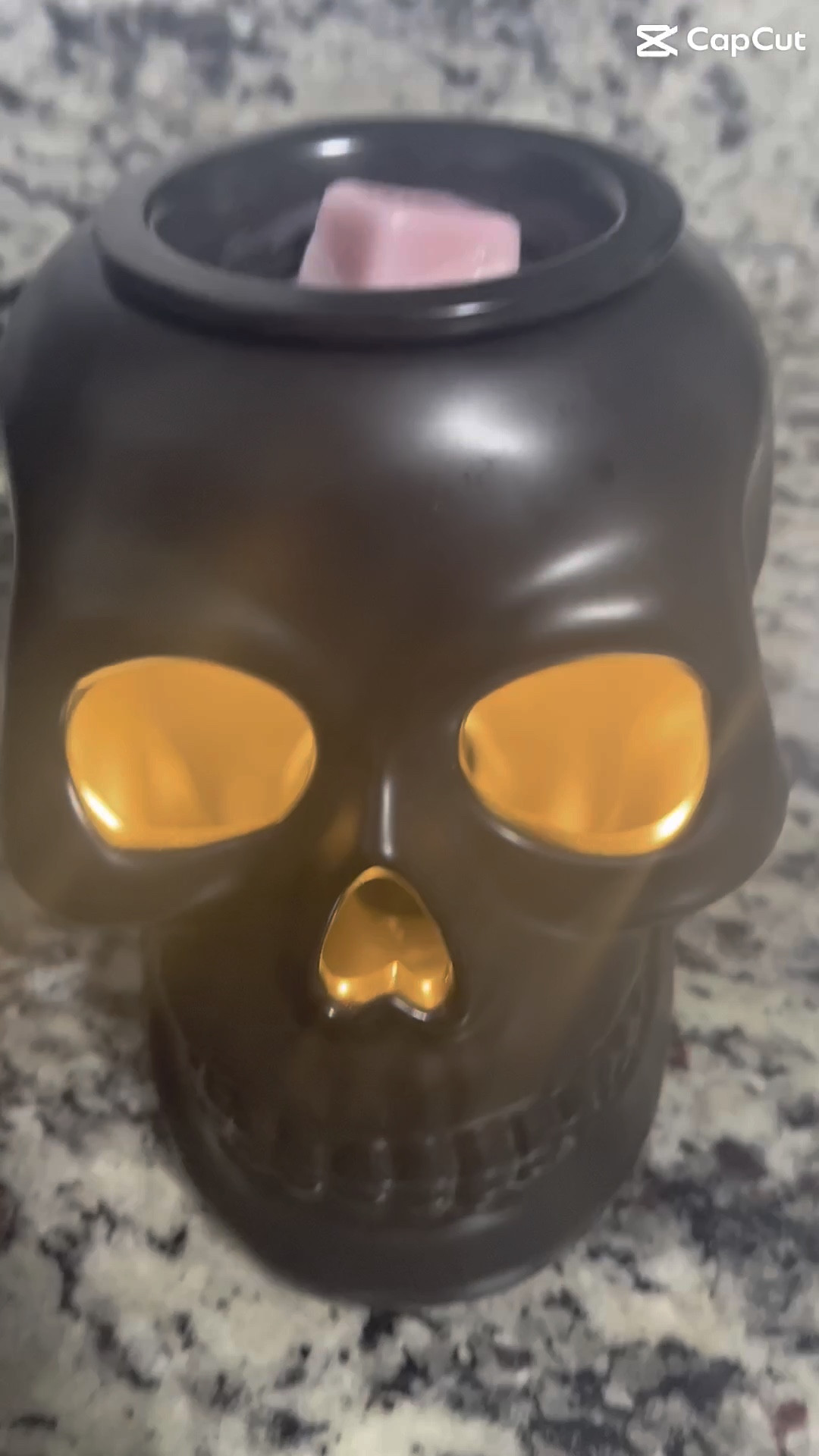 💀 spooky scents 💀 obsessed with this skull wax warmer - only $12 at walmart! 🖤 they even have super cute spooky themed wax melts 🎃

#LTKhome #LTKHalloween #LTKSeasonal