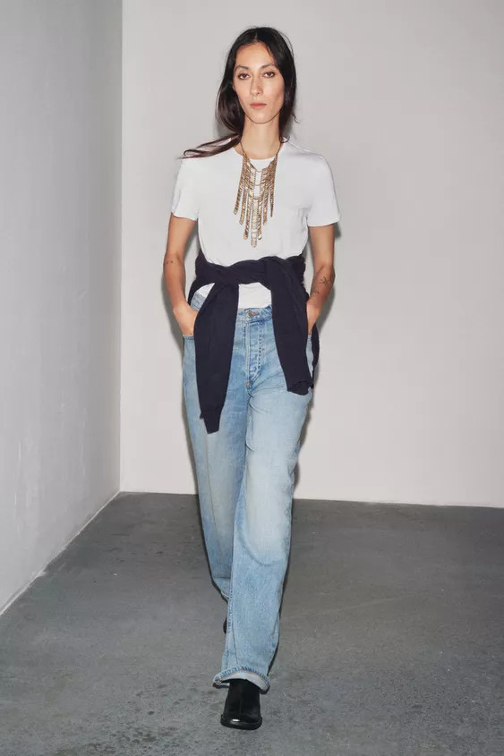 ZW COLLECTION BAGGY LOW-RISE JEANS | Zara UK