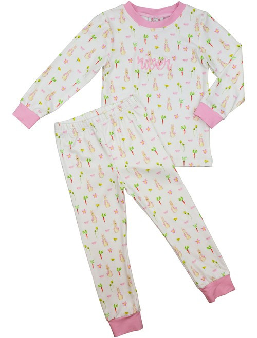 Girl Bunny And Carrot Pajamas | Cecil and Lou