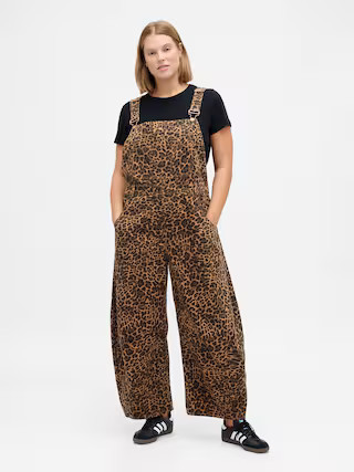 UltraSoft Denim Horseshoe Overalls | Gap (CA)