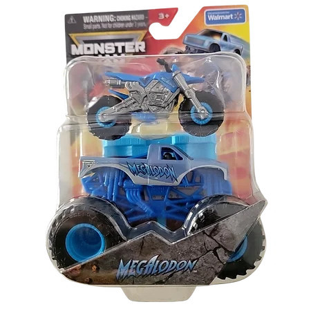 Monster Jam Series 6 Megalodon Monster Truck & Motorcycle Dirt Bike | Walmart (US)