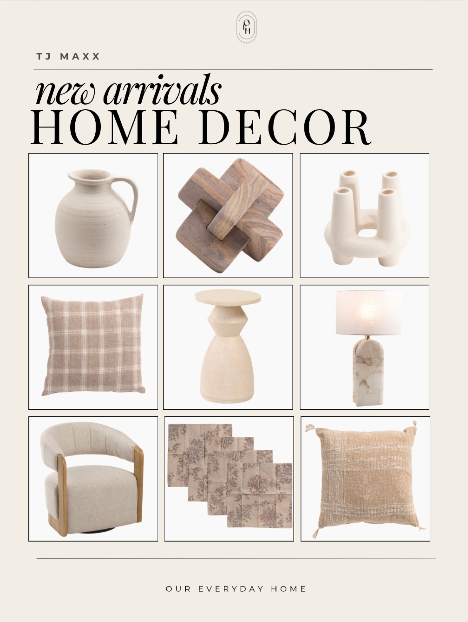 TJ Maxx new arrivals home decor, nightstand home decor, coffee table decor, our everyday home, home decor, dresser, bedroom, bedding, home, king bedding, king bed, kitchen light fixture, nightstands, tv stand, Living room inspiration,console table, arch mirror, faux floral stems, Area rug, console table, wall art, swivel chair, side table, coffee table, coffee table decor, bedroom, dining room, kitchen,neutral decor, budget friendly, affordable home decor, home office, tv stand, sectional sofa, dining table, affordable home decor, floor mirror, budget friendly home decor

#LTKHome #LTKFindsUnder50 #LTKSaleAlert