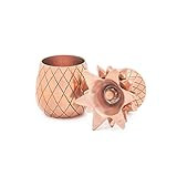 W&P Pineapple Shot Glasses | Copper, Set of 2 | Mid Century Modern Designer Bar Accessories, Bar Col | Amazon (US)